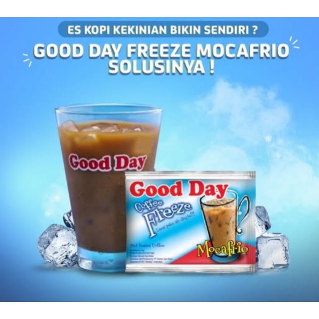 GOOD DAY freeze mocafrio 30gram 1 renceng – Kopi Instan Cappucino Original, Grosir Murah