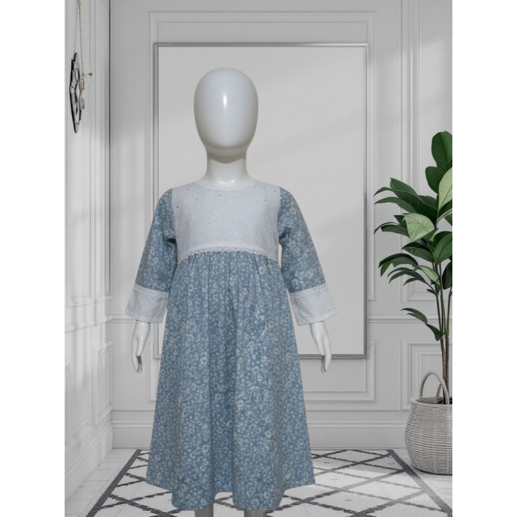 Gamis Anak Katun Premium Katun Bordir