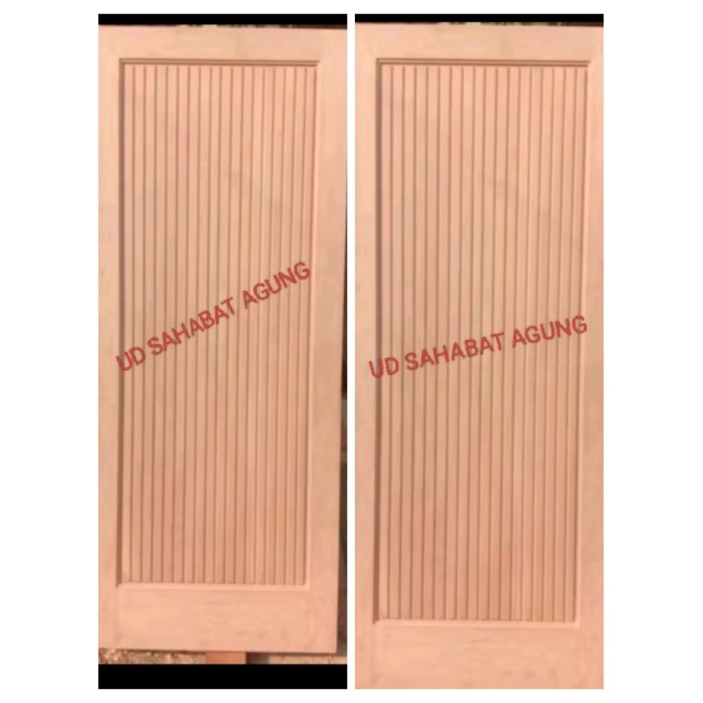 PINTU KUPU2 TARUNG DABEL+KUSEN BAHAN KAYU KAMPER DAN MERANTI FULL OVEN BISA CUSTOM UKURAN DAN MODEL 
