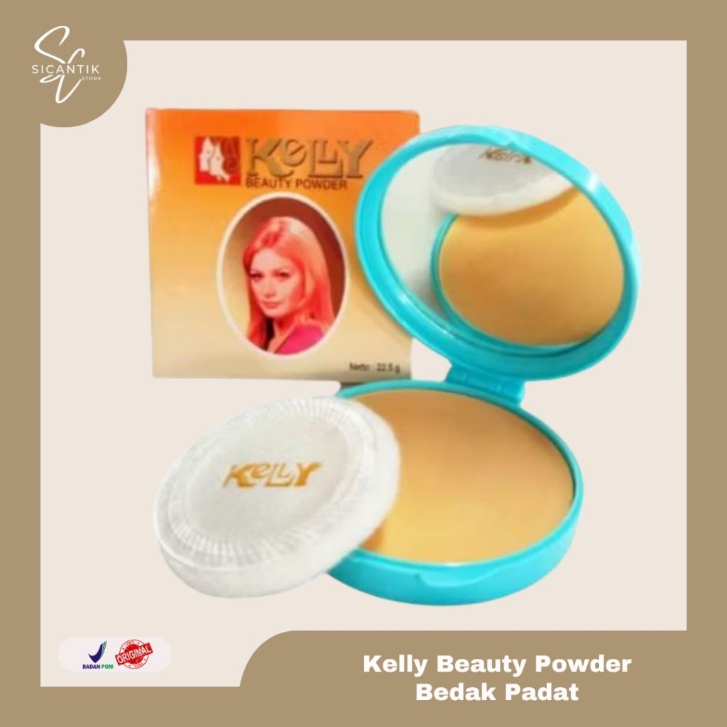 Kelly Beauty Compact Powder | Bedak Kelly TWC Bedak Padat