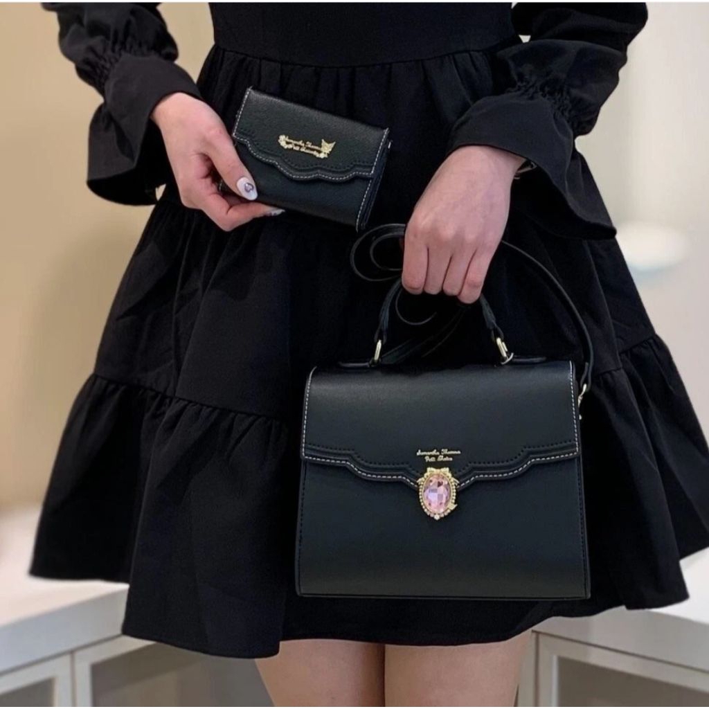 TAS SAMANTHA THAVASA SANRIO KUROMI 2WAY SHOULDER BAG (PRELOVED)