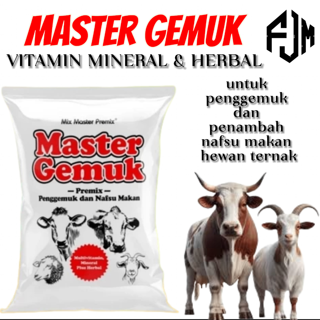Master Gemuk Suplemen Pakan Untuk Penggemukan Sapi Kambing Domba FJM