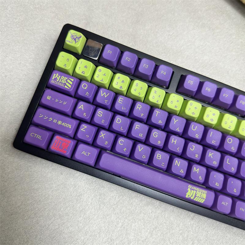 EVANGELION PBT Dye-Sub Keycaps MDA Profile