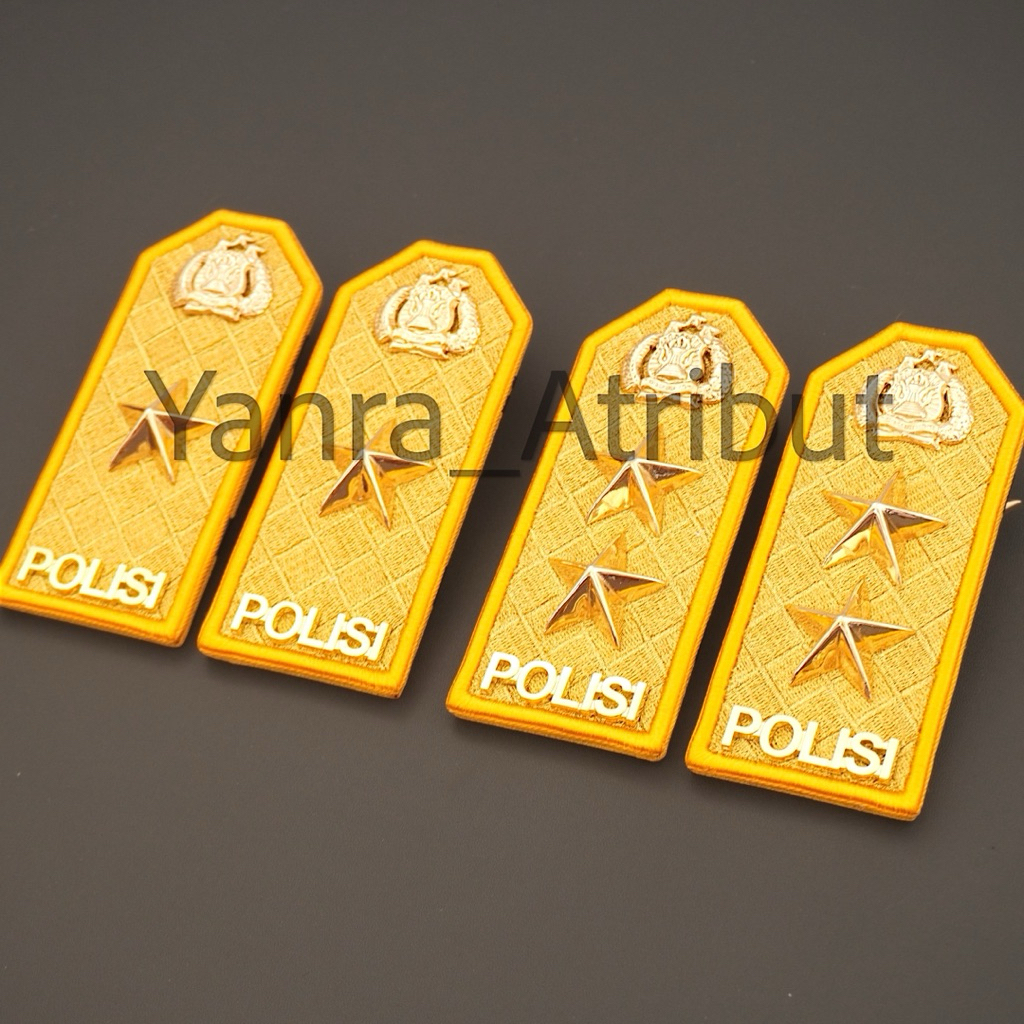 Pangkat Brigjen Pdu / Pangkat Irjen Pdu Kuning Jendral Polisi Polri Premium