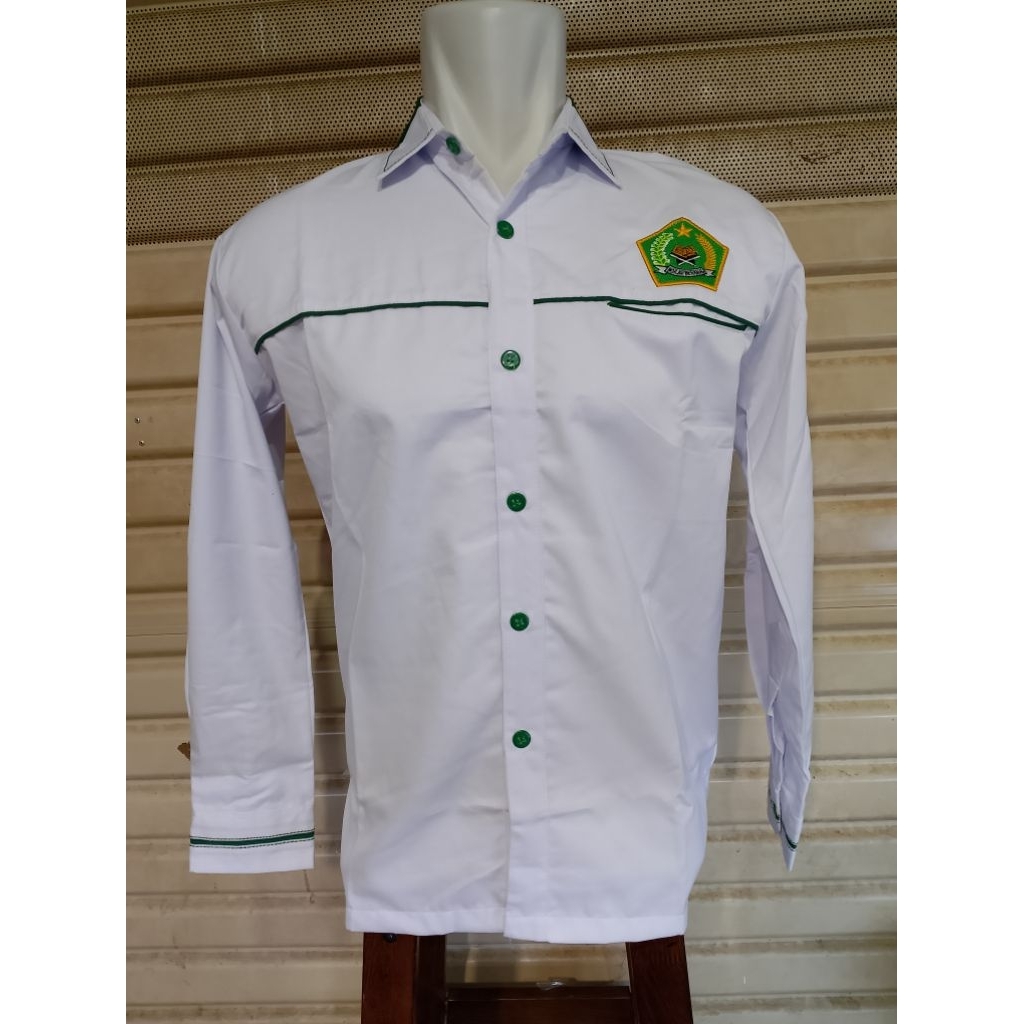 Kemeja KEMENAG Seragam Kemenag Putih Kombinasi