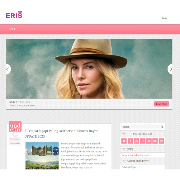 Tema Blogger Blogspot Profesional FRAU | Desain Elegan | Support Adsense