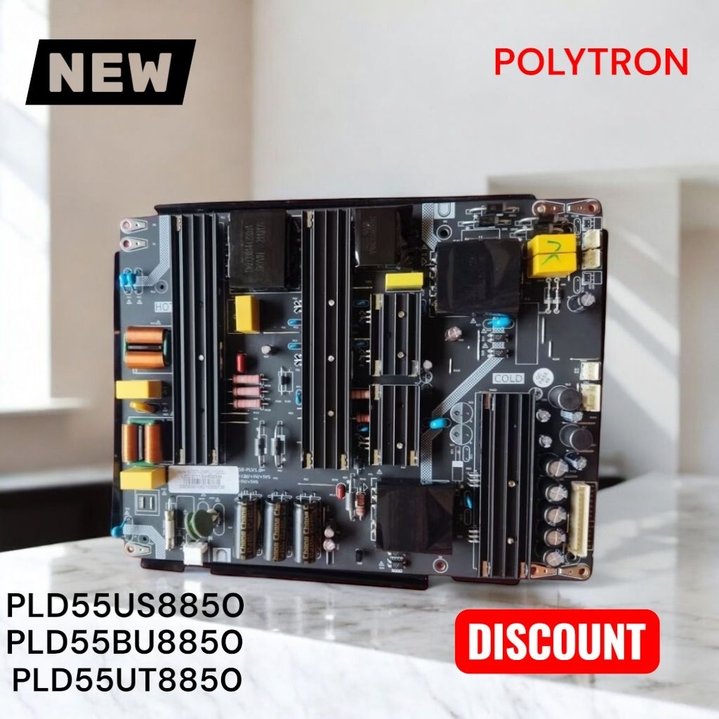 power suplai Polytron PLD55US8850 - PLD55UT8850 - PLD55BU8850 Baru 100% New