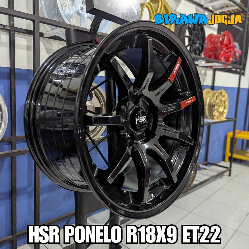 Velg Innova Reborn, Zenix, Venturer Glossy Black Ring 18  Pcd 5x114.3 HSR ponelo model Venom R18