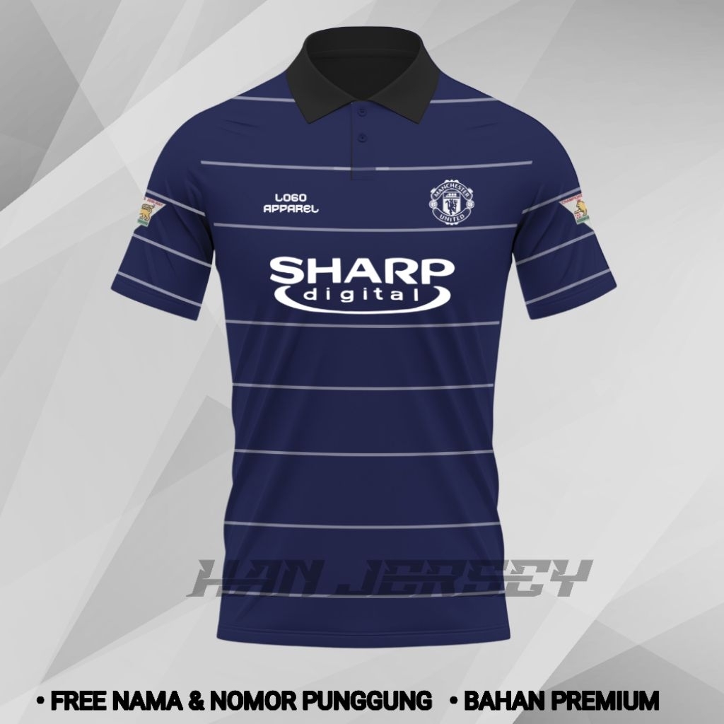 Jersey Bola MU 1999 Away Full Printing