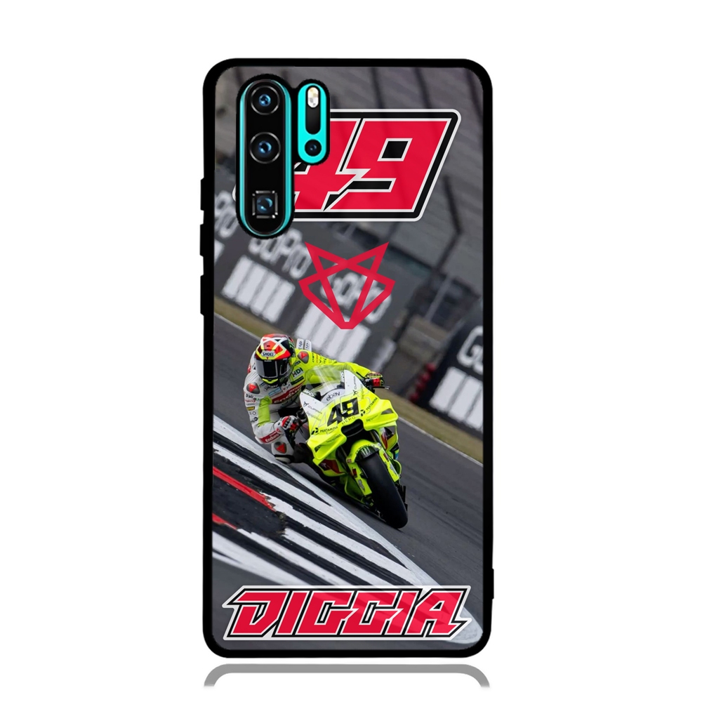 Case Phone Huawei P70 P60 P50 P40 P30 P20 PRO TPU Rubber Custom Softcase Fabio Di Giannantonio VR46 
