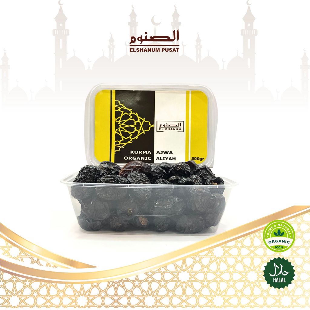 [ COD ] Kurma Ajwa Asli 100% Original / Kurma Nabi Madinah / Kurma Ajwa Premium / ELSHANUM
