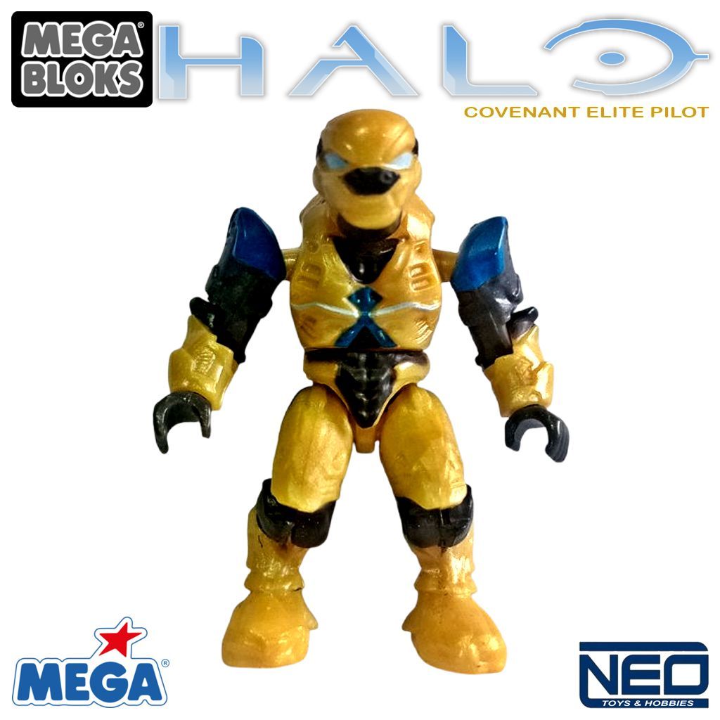 MEGA BLOKS HALO "Covenant Elite Pilot" Yellow