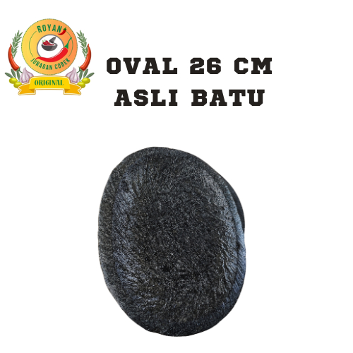 COBEK OVAL BATU ASLI / Cobek Batu Asli Oval OVAL 26 CM BATU ASLI