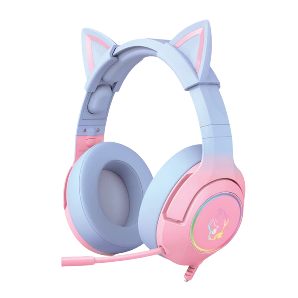 HEADSET GAMING ONIKUMA K9 7.1 ALL SURROUND SOUND ATMOS - K9 BIRU PINK