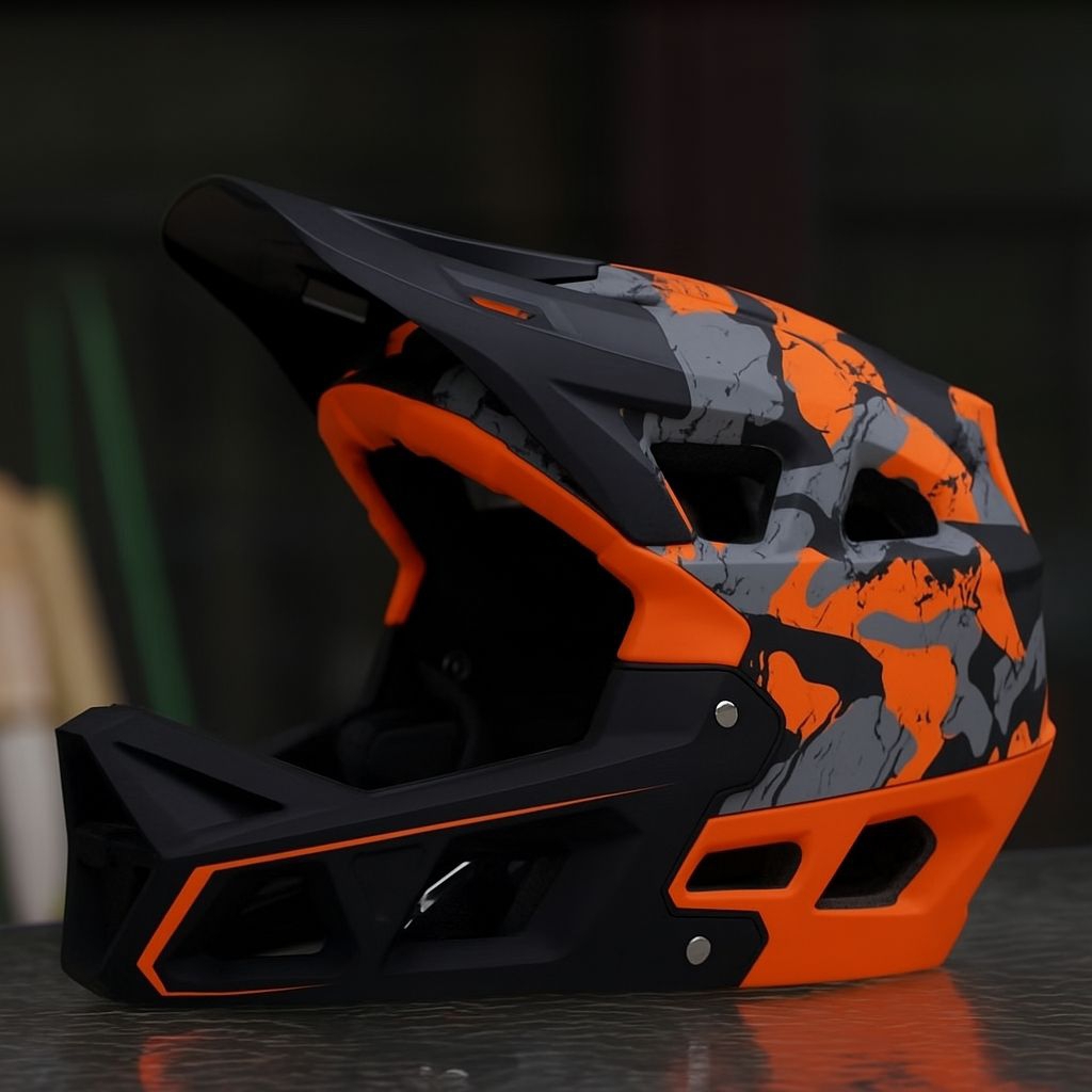 Helm Sepeda MTB Downhill Fullface Enduro BMX Trail Supermoto