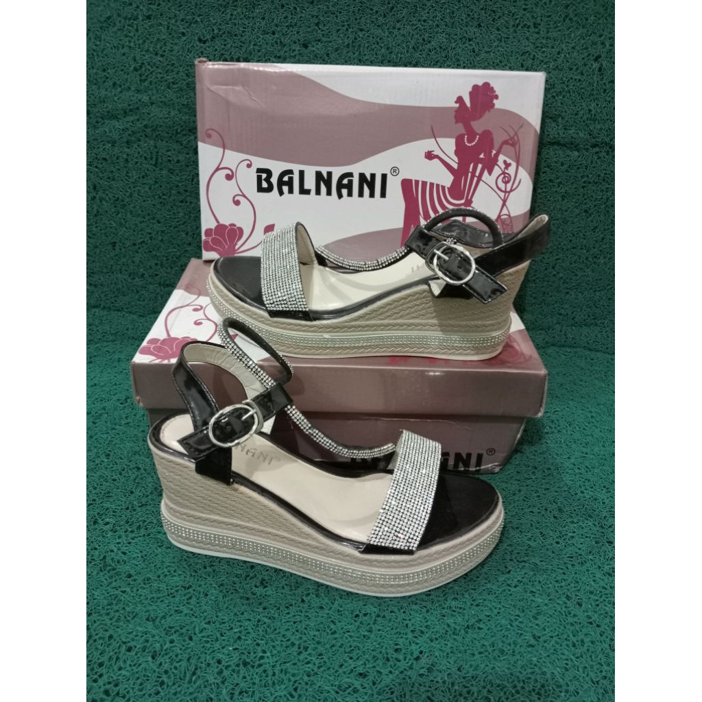 SANDAL WEDGES WANITA BALNANI FASHION ORIGINAL IMPORT