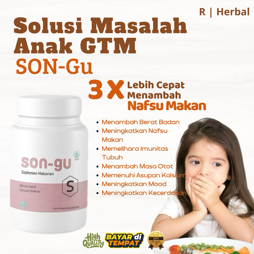 Penambah Berat Badan Son-Gu Obat gemuk Permanen Penggemuk badan herbal alami serta penambah nafsu ma
