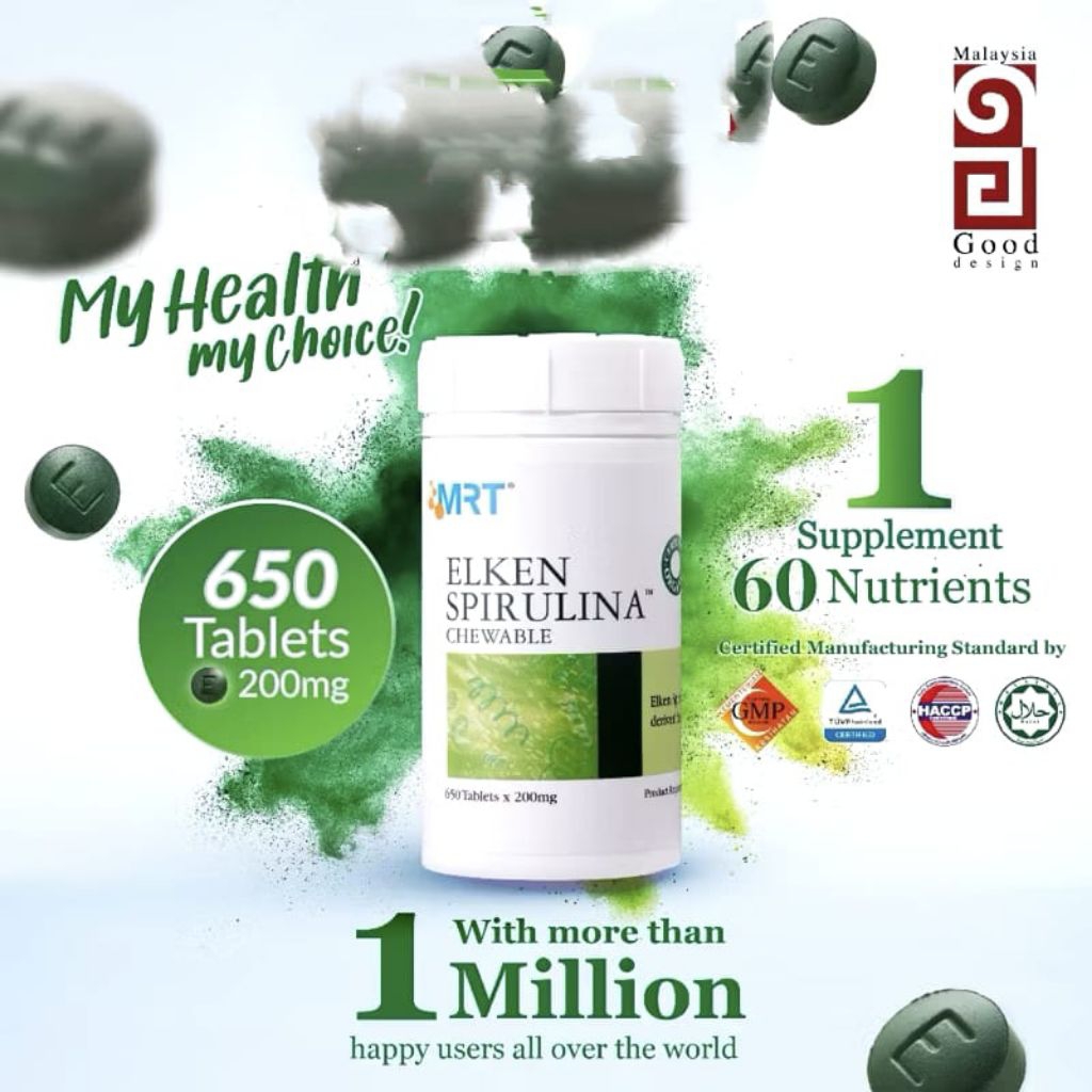 Elken Spirulina 650 tablet