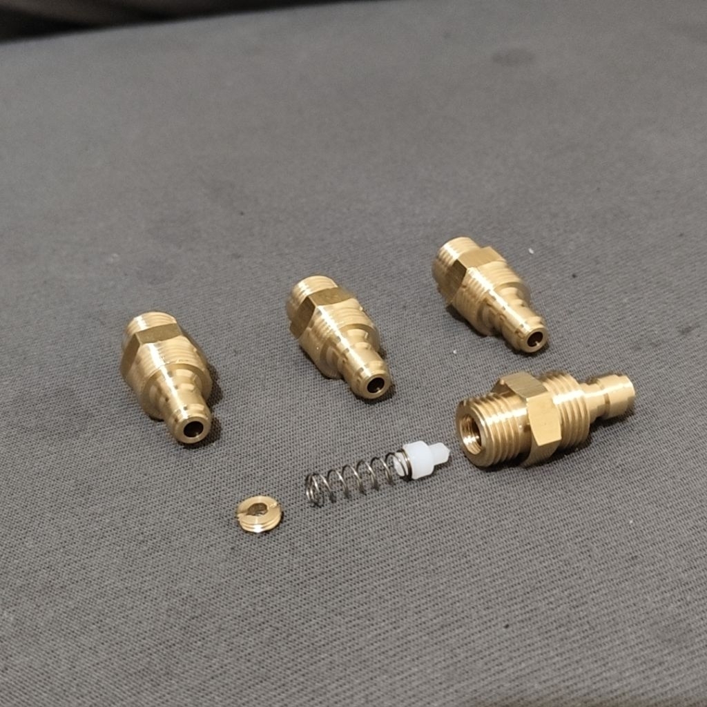 Micro Coupler Jantan / Kopler Jantan Mini Kupler Jantan Ada Bantalan Teflon + Per Dalam Kopler