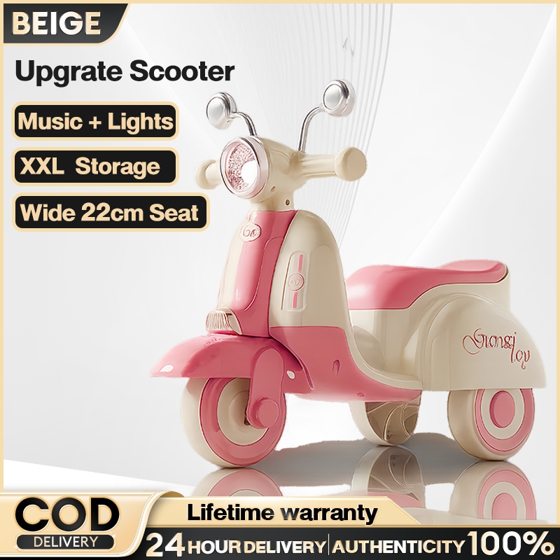 Motor Dorong Anak1-5Tahun Balance Bike Anak Aman Mainan Anak Vespa Dorong Hadiah AnakMurah