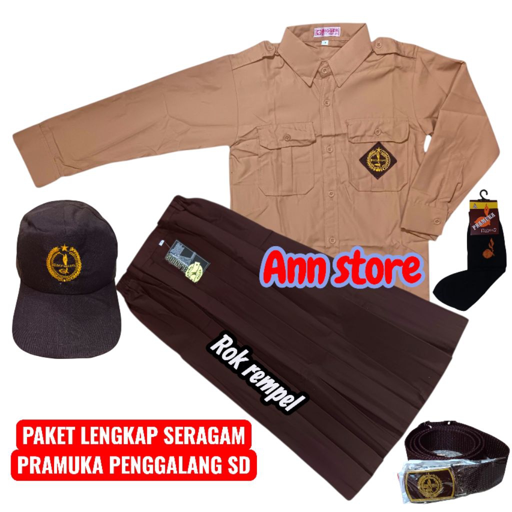 Seragam pramuka penggalang perempuan,Seragam pramuka anak sd perempuan,Baju seragam pramuka sd perem