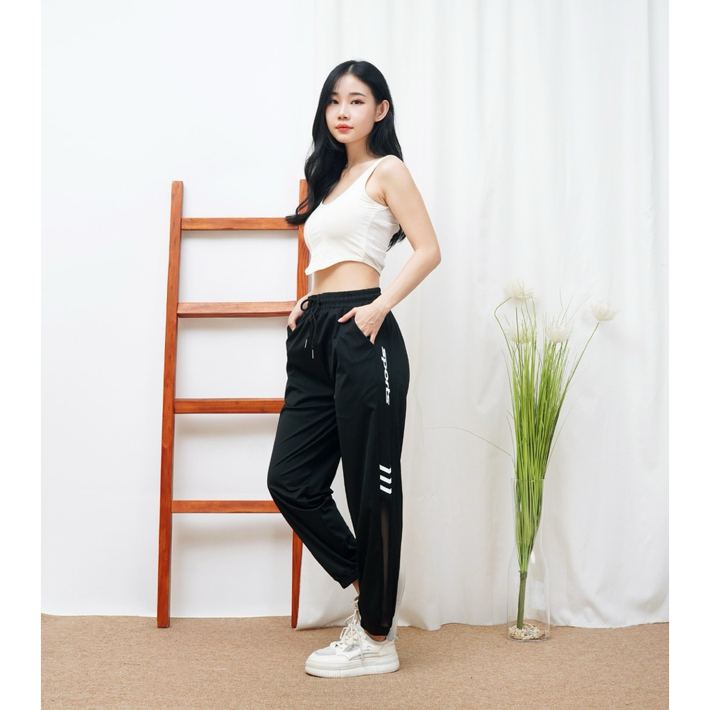 609 Pinos Celana Jogger Stylist / Celana Jogger Olahraga Wanita /Celana Jogger parasut