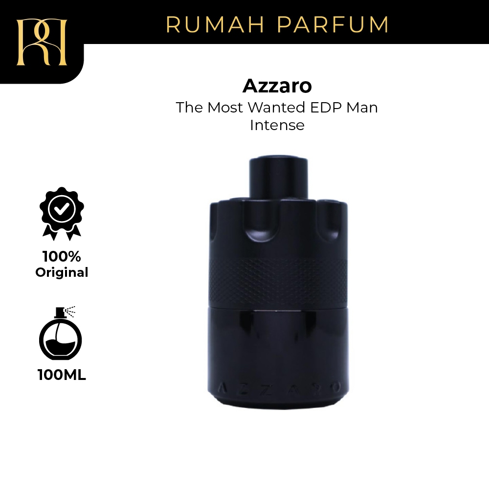Azzaro The Most Wanted EDP Man Intense Parfum Pria Men Tahan Lama 100 ML