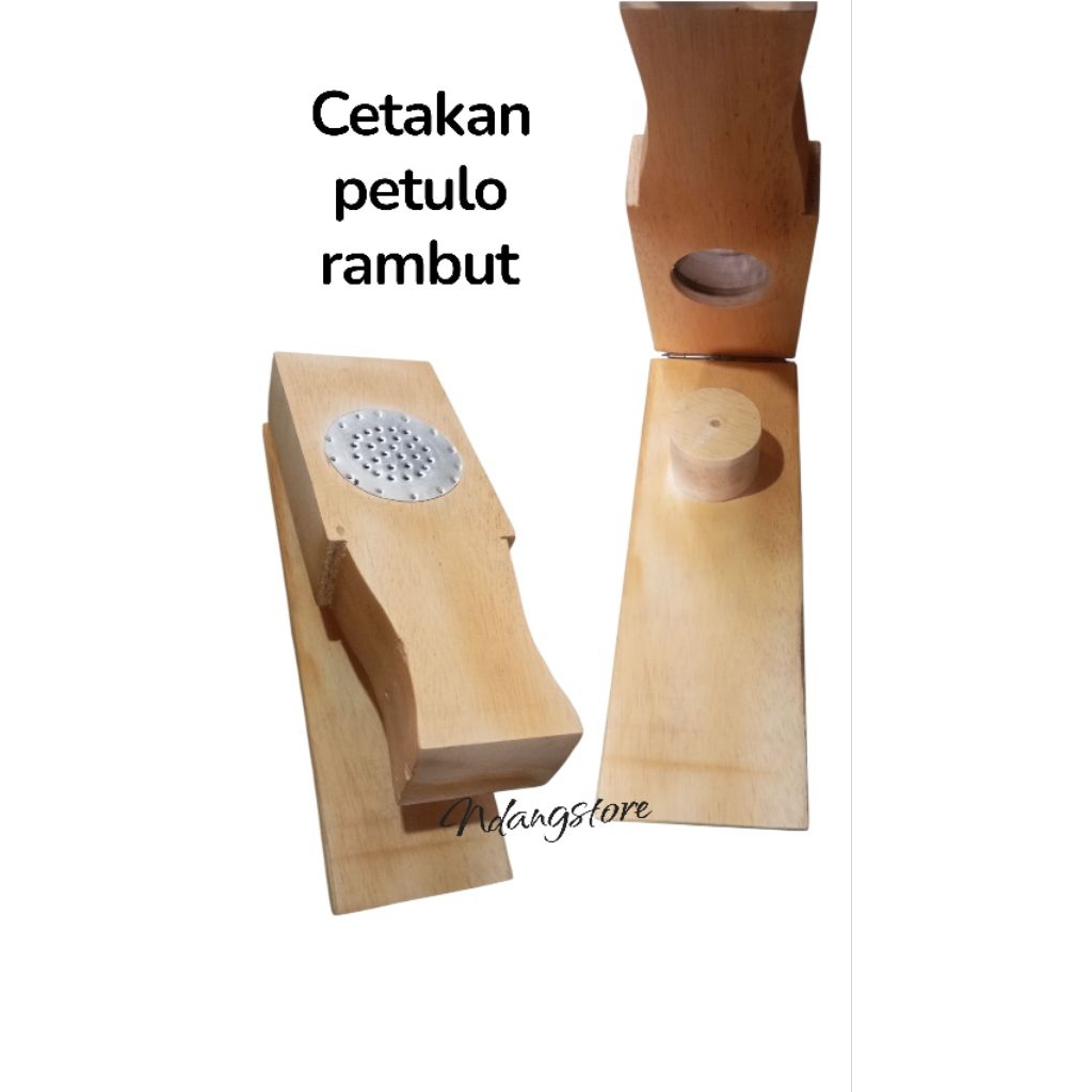 cetakan petulo rambut / keriting bahan kayu praktis cetakan petulo rambut putu mayang cetakan kue ke
