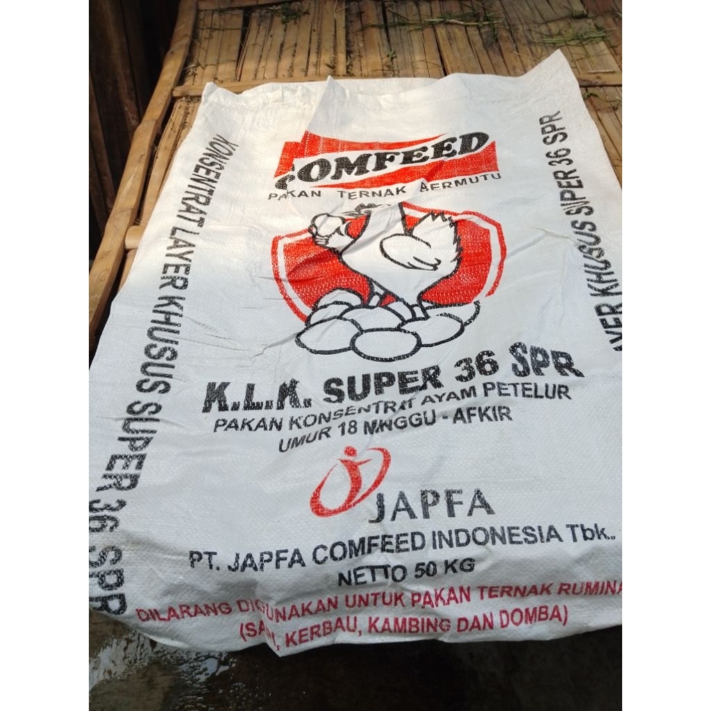 sak bekas ayam boiler baru 1kali pakek isi 10biji