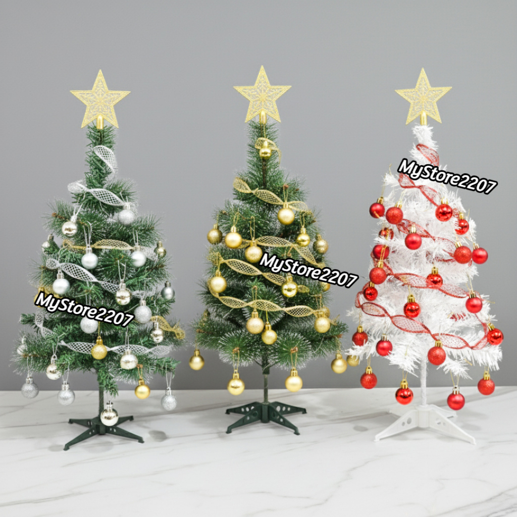 Pohon Natal Portable Paket LENGKAP / Pohon Portable / Pohon Natal PVC / PAKET LENGKAP POHON NATAL