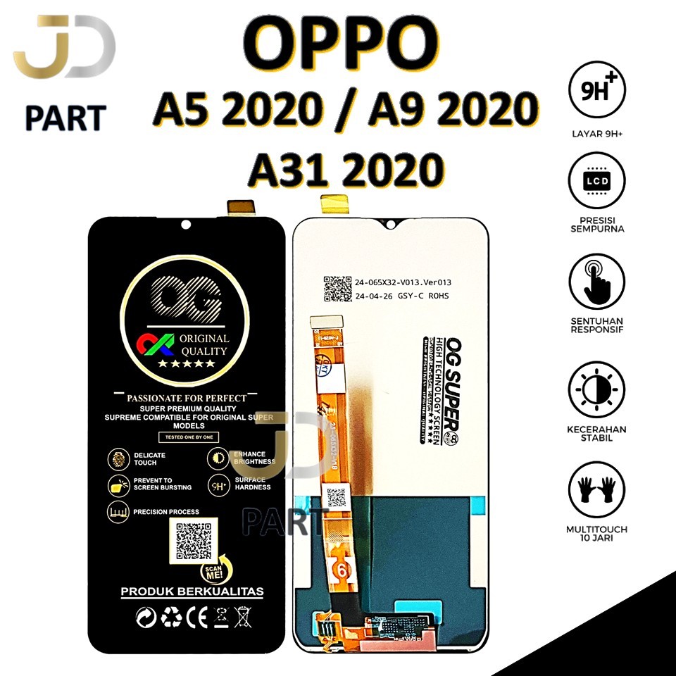 LCD TOUCHSCREEN OPPO A5 2020 / A9 2020 / A31 2020 COMPLETE ORIGINAL 100% FULLSET