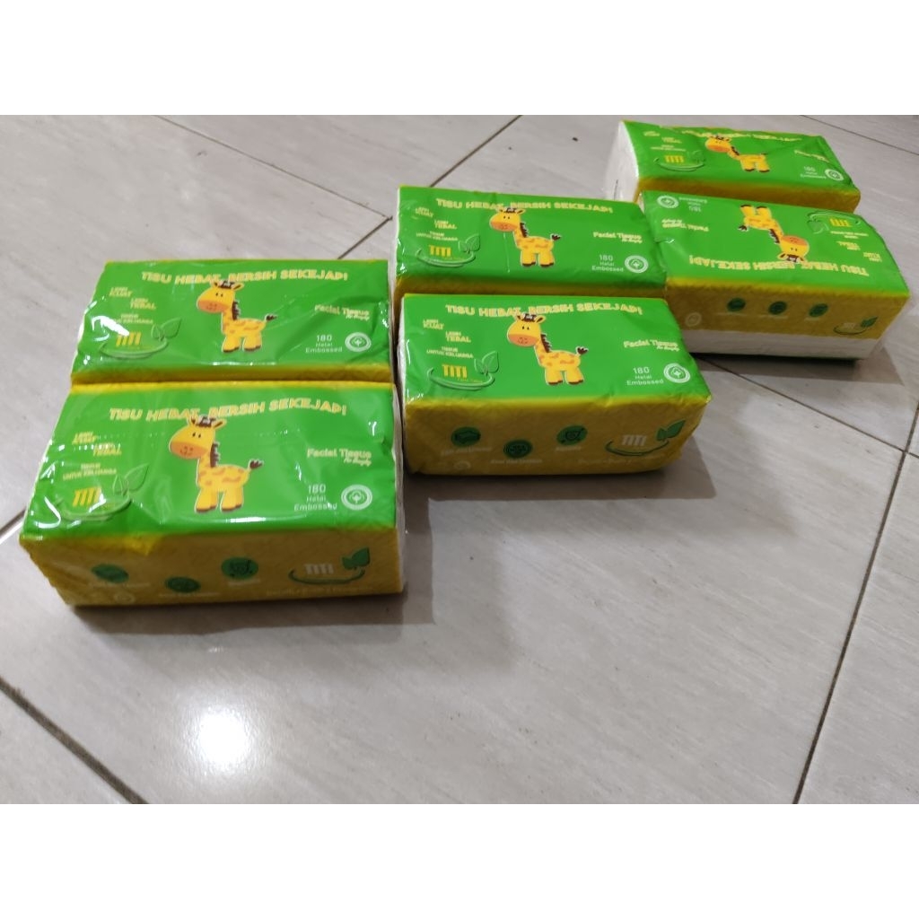 [COD 6 PACK] TITI Hijau Tisu 180 Helai TISU wajah Agen Tisu Kalimantan Grosir Tisu Termurah