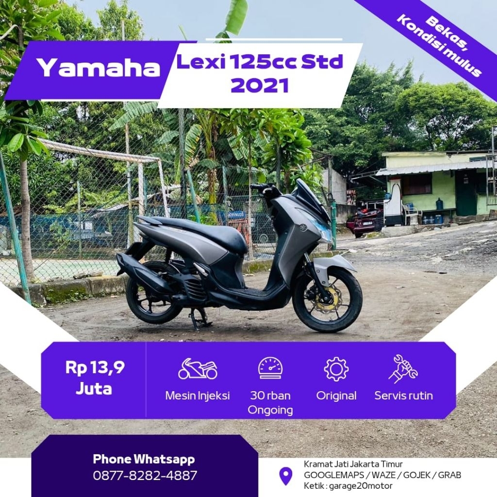 yamaha Lexi 125cc std bluecore fi 2021