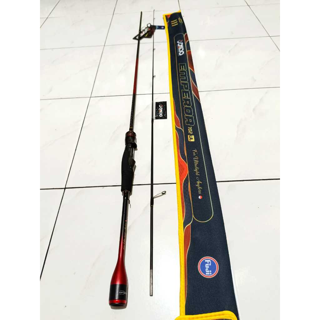 (KHUSUS KURIR GRAB/GOJEK SAJA) Rod Joran Pancing Daido Emperor Spinning - Joran Pancing Casting UL