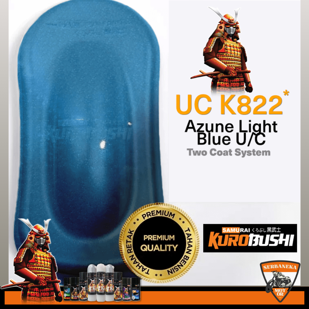 CAT SEMPROT/AEROSOL SAMURAI KUROBUSHI AZUNE LIGHT BLUE KAWASAKI UC K822* SIZE 400ml