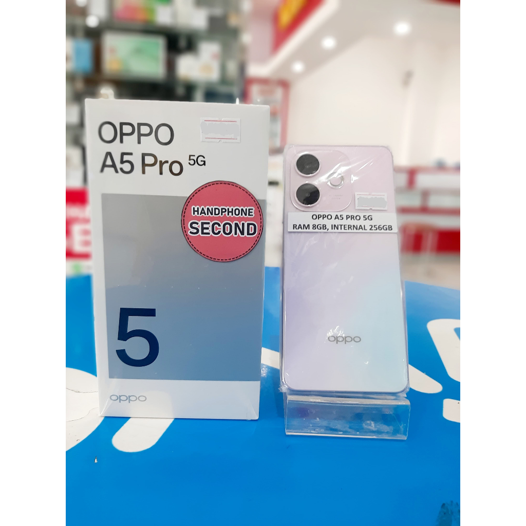 (HANDPHONE SECOND) OPPO A5 PRO 5G (8/256) - TDK GARANSI