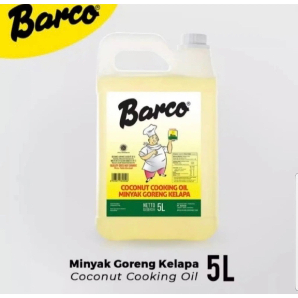BARCO Minyak Goreng Kelapa Murni Coconut Cooking Oil 5 Liter