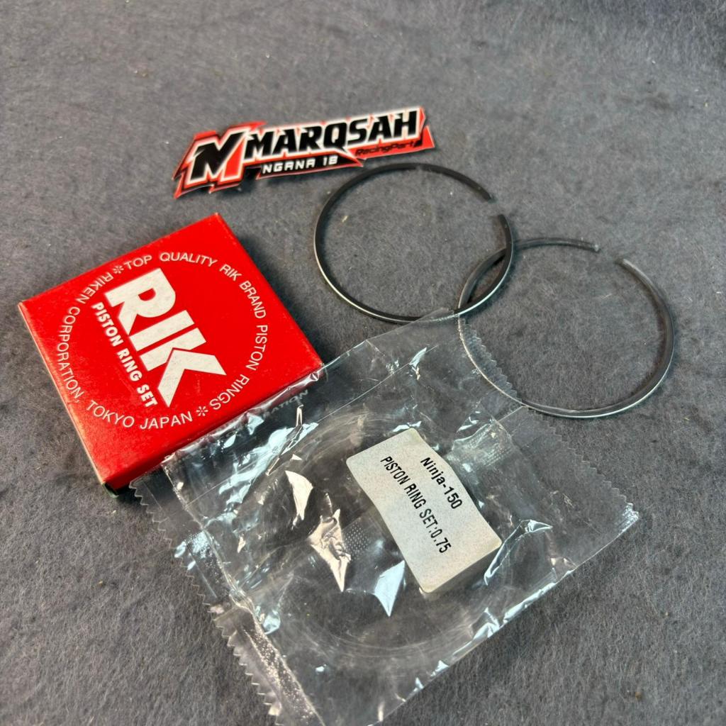 RING PISTON NINJA R RR SS 2T ZX 150 KR150 By RIK RIKEN os 25 75 100 MarQsag ngana18