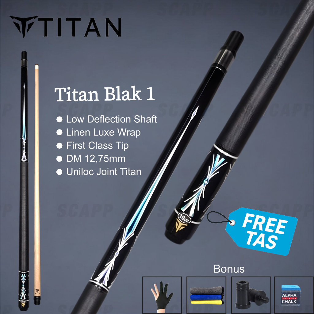 Titan Blak Series Cue/Stick Billiard