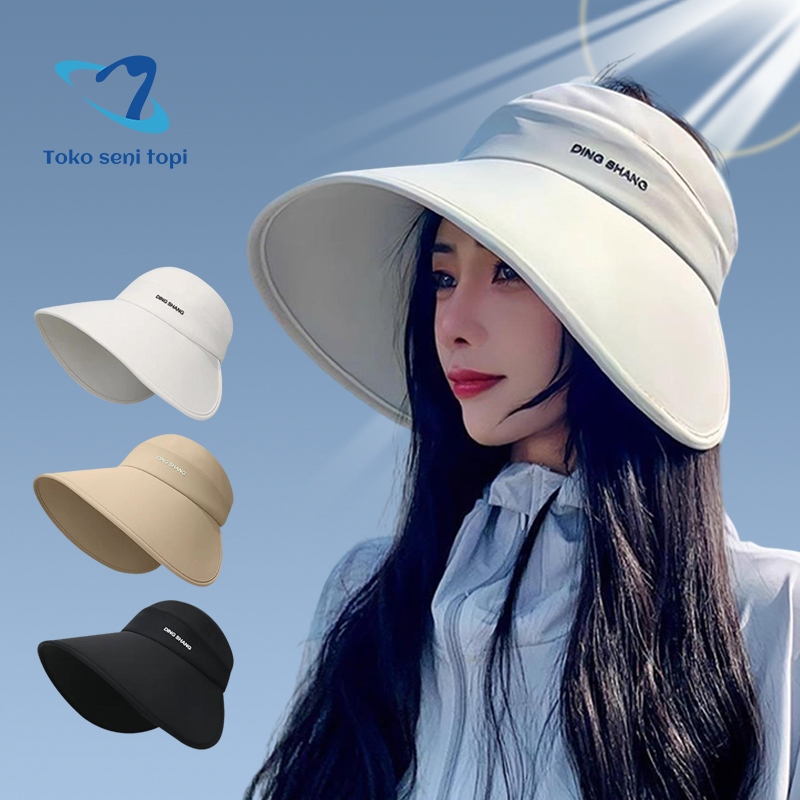 topi visor topi lari topi pantai topi olahraga wanita bucket hat topi keren topi wanita korea style