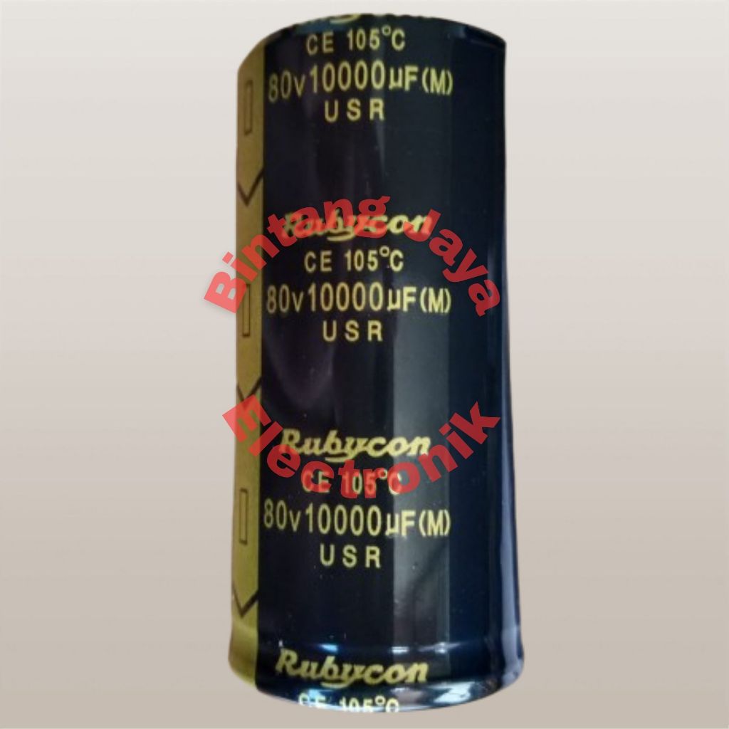 ELCO RUBYCON 10000UF 80V HITAM USR