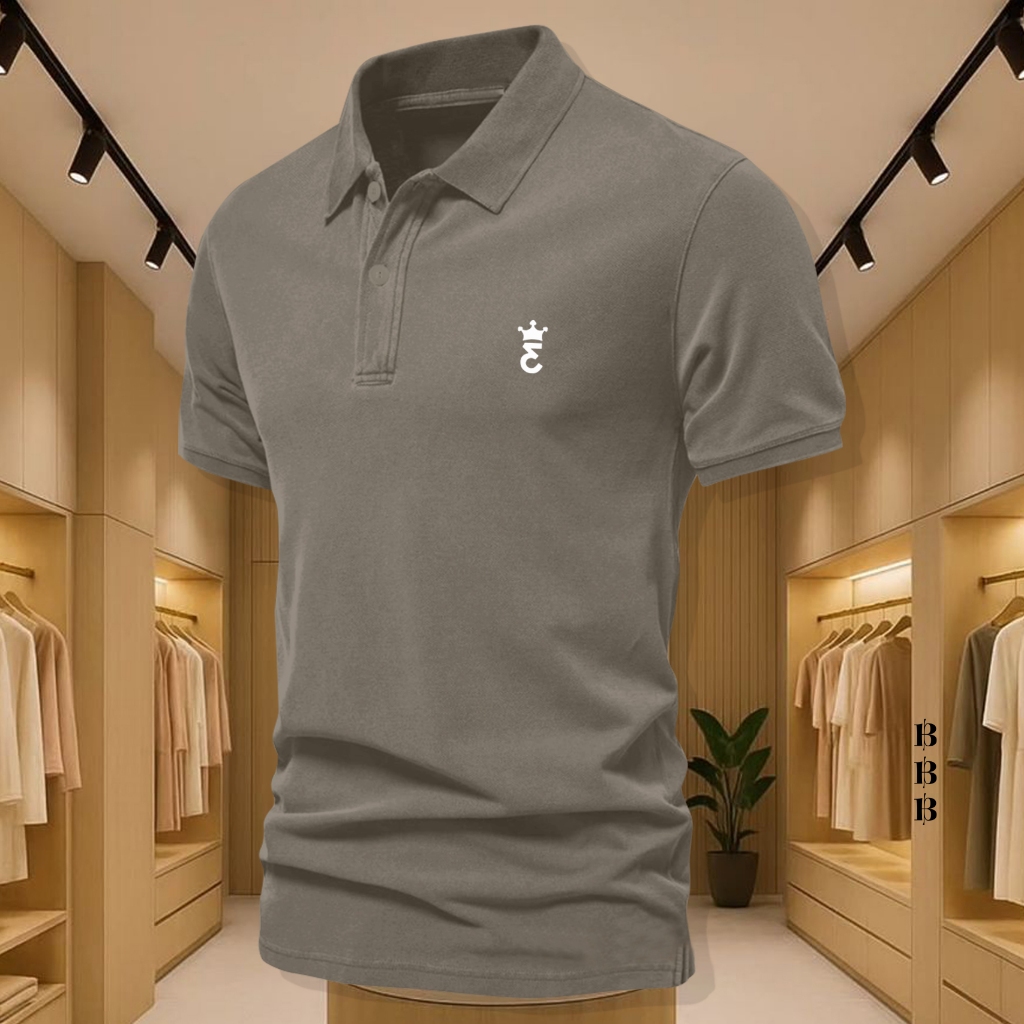 BARU .... Kaos Polo Distro Lengan pendek >> Polo Shirt Distro 3second putih >> Baju Kaos Pria Dan Wa