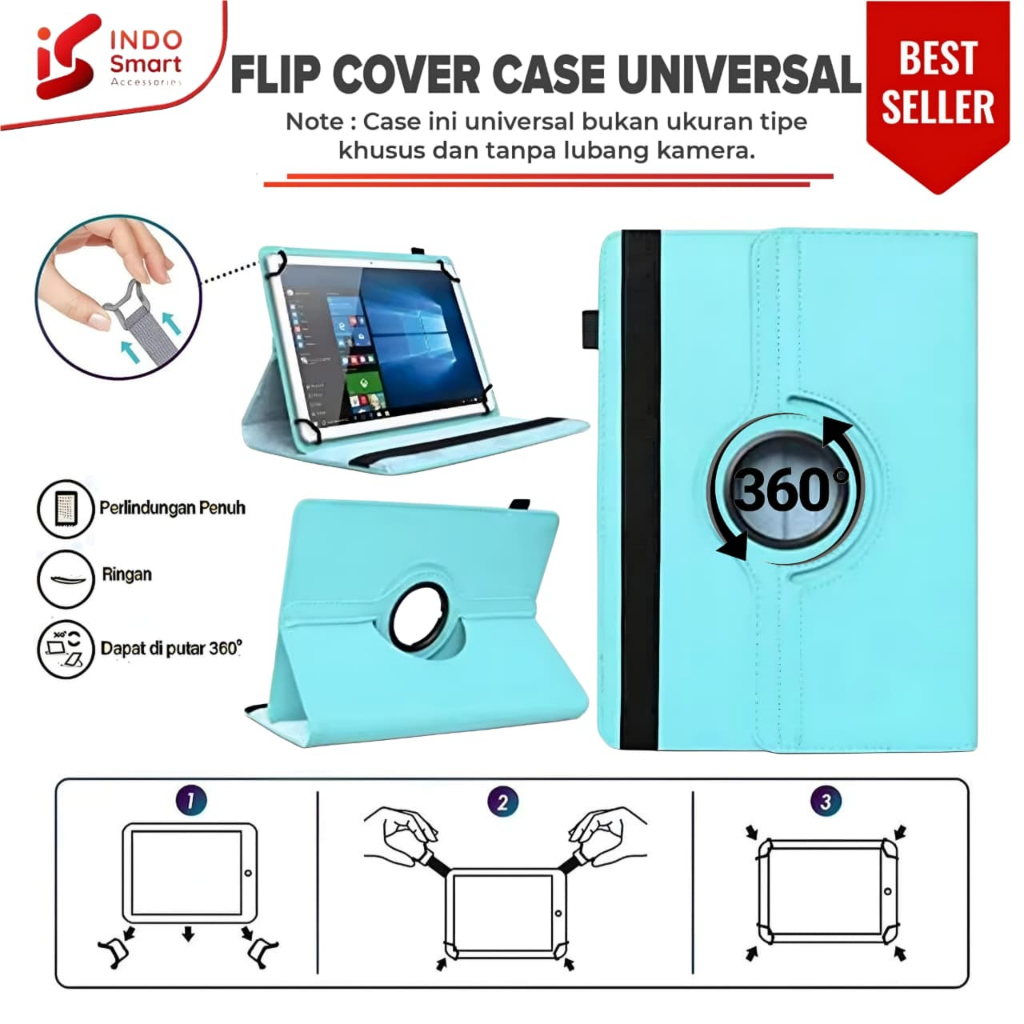Case Advan Tab A10 | Advan Tab A10 WiFi - 10.1 inch Casing Rotary Universal Flip Cover Leather Stand