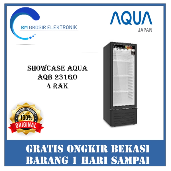 AQUA SHOWCASE AQB 231GO SHOWCASE 220 LITER KULKAS PENDINGIN MINUMAN