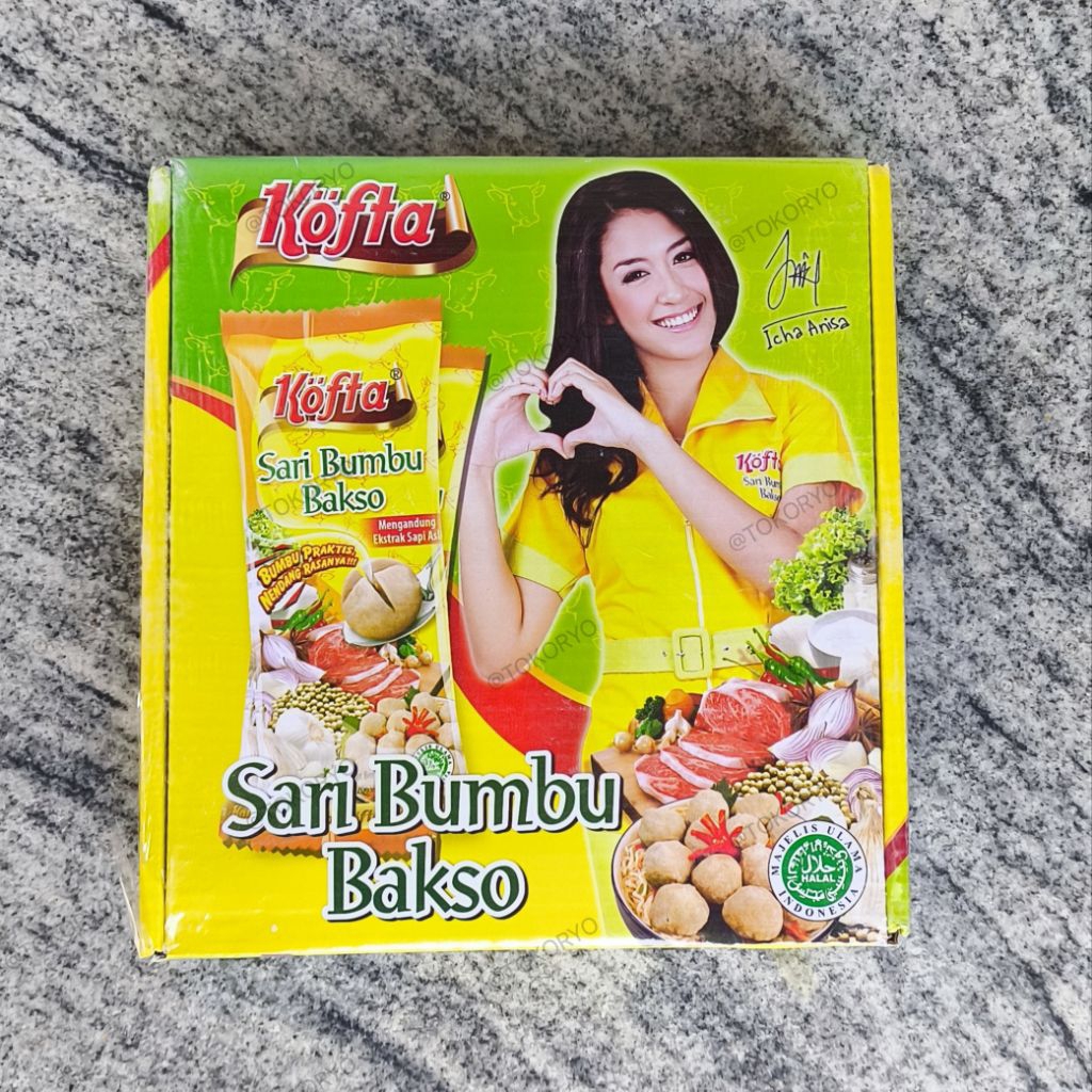 KOFTA Sari Bumbu Bakso/Baso Dengan Ekstrak Sapi Asli 1 Dus isi 56 bungkus @70 gram