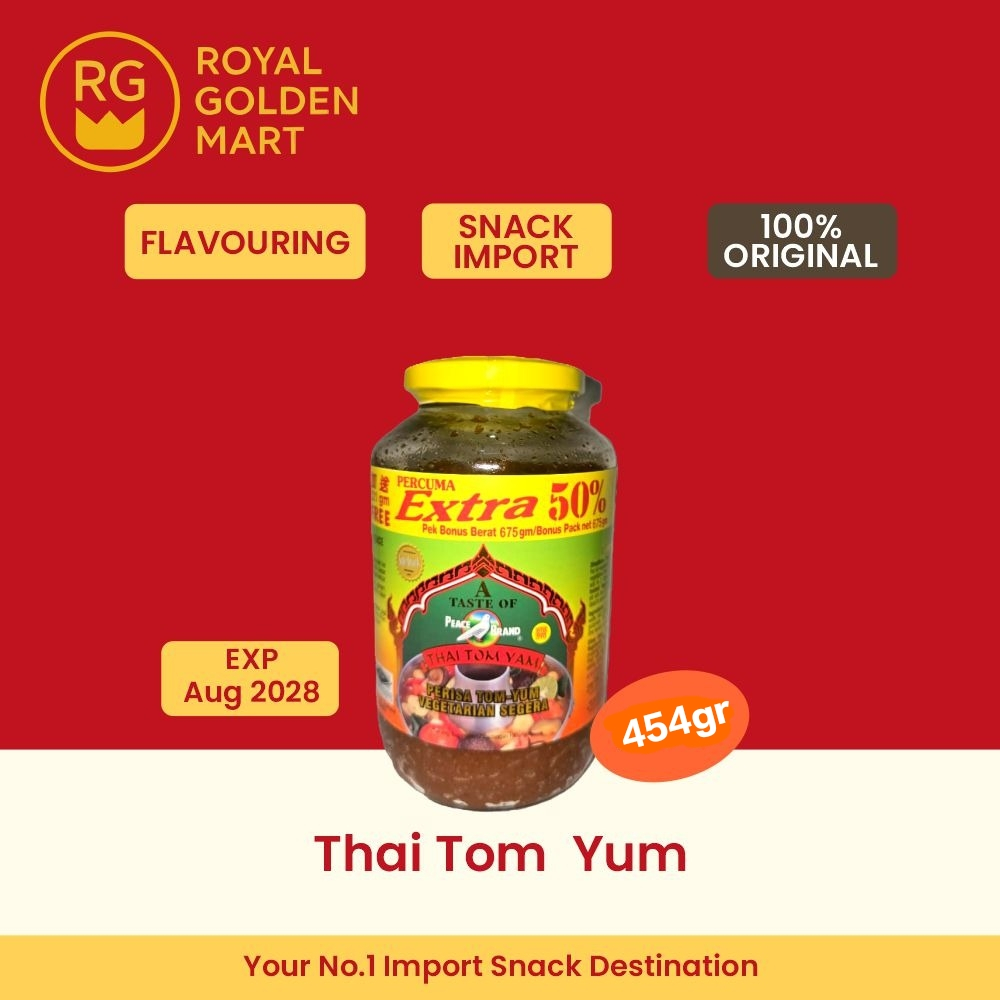 Thai Tom Yam (Perisa Tom Yum Vegetarian) Peace Brand / Paste Tom Yum / INSTANT TOMYUM / TOMYAM PASTE