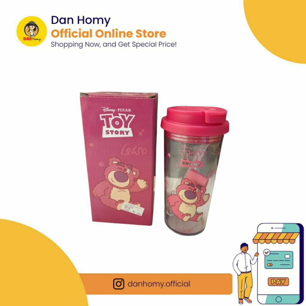 ECENTIO BOTOL DISNEY 500ML | BOTOL MINUM ANAK