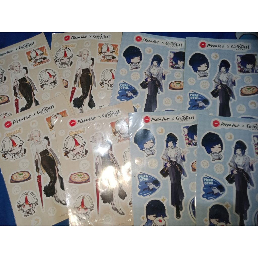 OFFICIAL STICKER GENSHIN IMPACT×PIZZA HUT