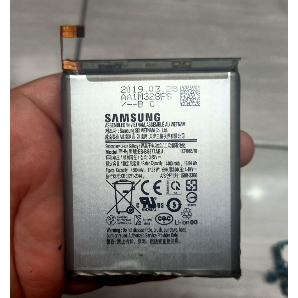 baterai samsung s10 5 g ori copotan