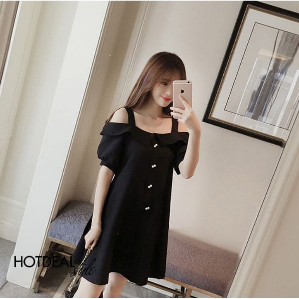 Mini Dress Hitam